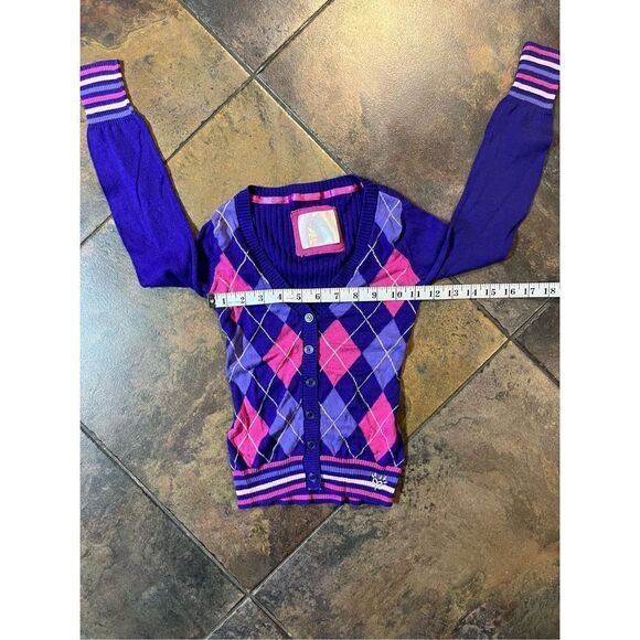 Justice Girls Button Up Cardigan Size 6 - Picture 4 of 8
